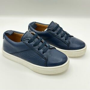 Freshly Picked Toddler Navy Blue Leather Slip-On Sneakers Size 9